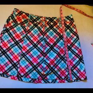 Slazenger Women’s Plaid Golf Skirt Skort Size 10